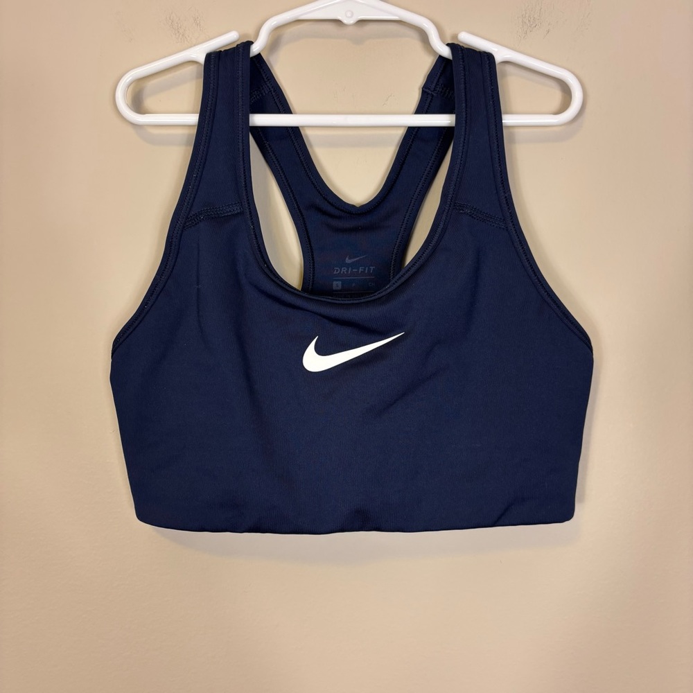 Nike Dri-Fit Women's Dark Blue Racerback Sports Bra Small